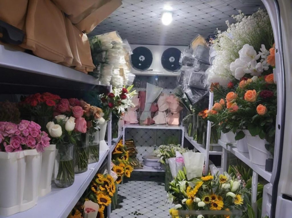 Холодильный склад для цветов площадью 200 м²