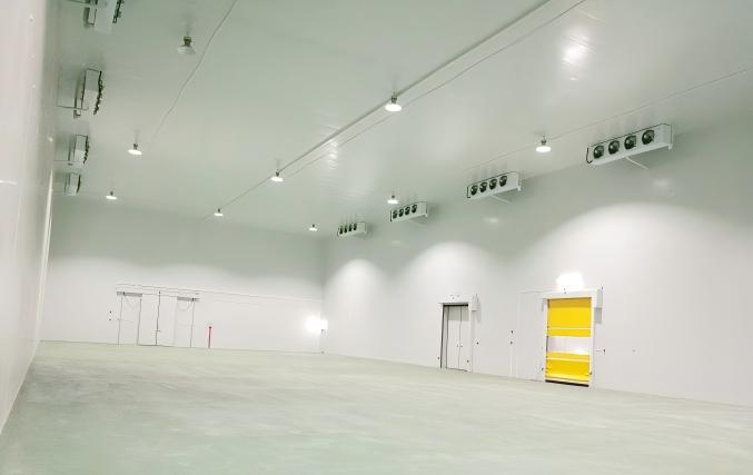 Завершено строительство 5000-тонной сельхозхолодильной камеры