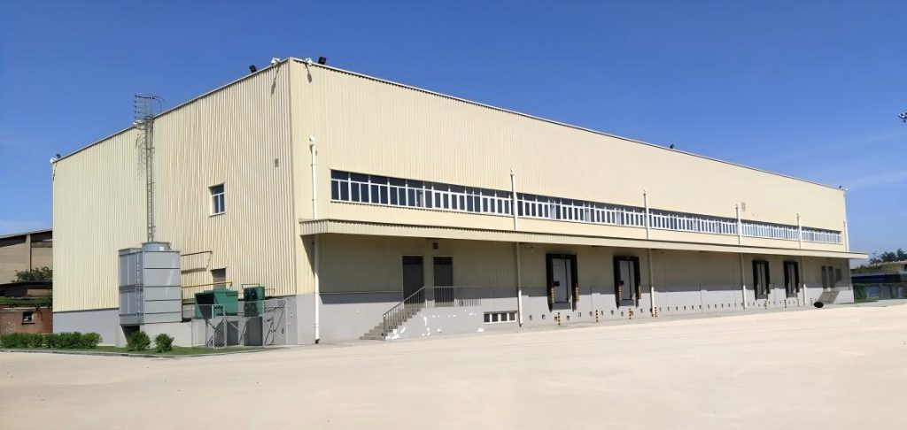 Наружная часть 5000-тонной сельхозхолодильной камеры