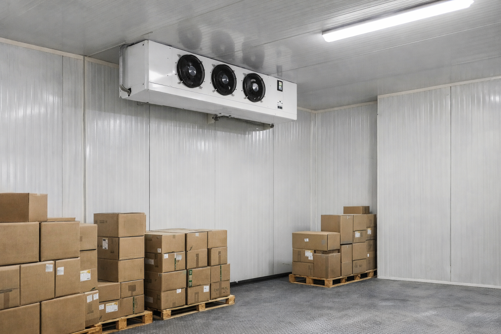 Монтаж внутреннего блока холодильного склада