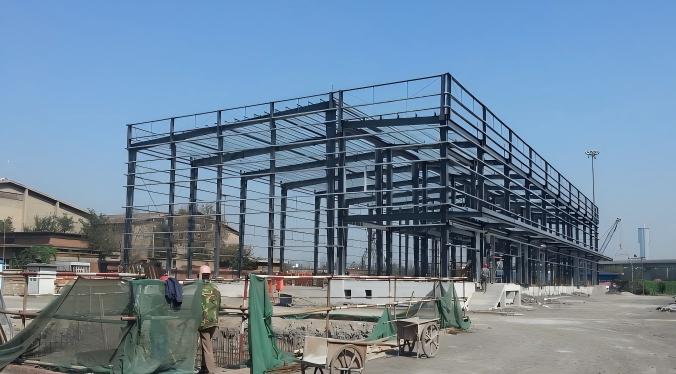 Стальной каркас 5000-тонной холодильной камеры