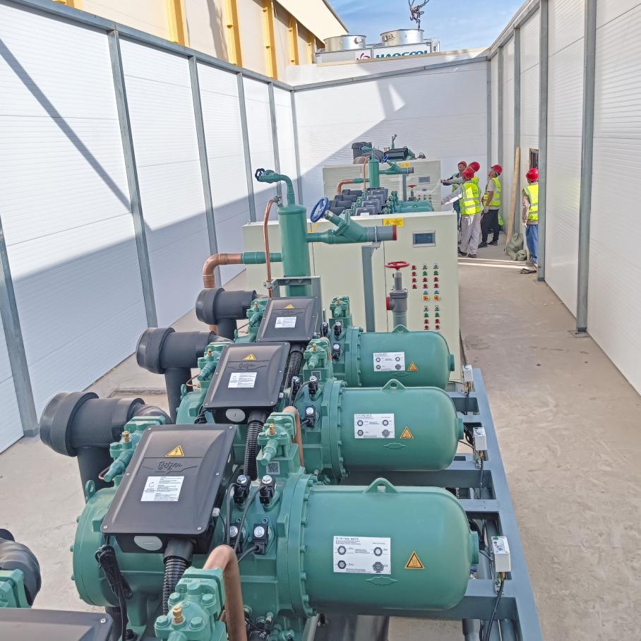 Монтаж испарительного конденсатора