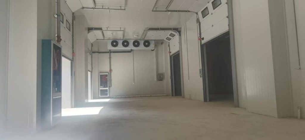 Холодильный склад на предприятии пищевой промышленности