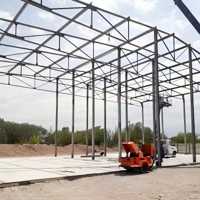 Внешний вид стального каркаса холодильного склада