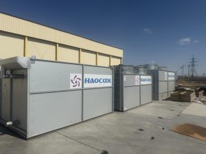 Крупный испарительный конденсатор для холодильного склада